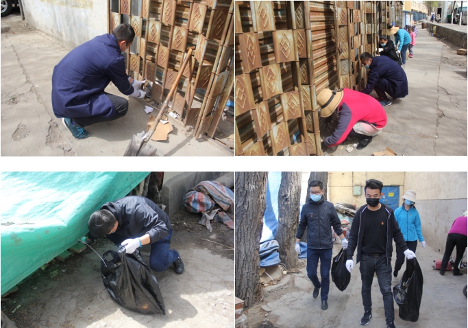 中共青海省第三建筑工程有限公司支部委员会开展“党旗领航，，，，，，，爱卫同行”主题党日活动
